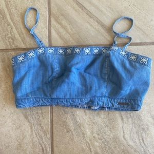 Abercrombie and Fitch denim cropped tank.